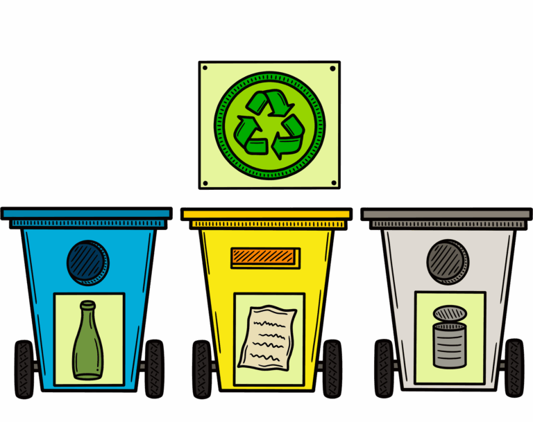 Sběr tříděného odpadu na Klicperce