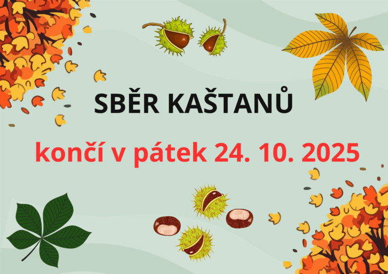 Sběr kaštanů končí 24. 10.